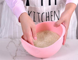 तरणू के लिए तरसेर वॉशर के साथ चावल धोने के कटोरे और छोटे अनाज के साथ चावल धोने और फलों की सब्जियों - Product Image 5