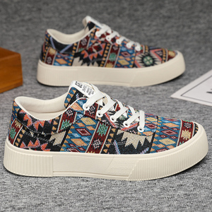 Nouvelles Chaussures Plates à Lacets Grande Taille pour Hommes – Dernières Tendances Décontractées en Cuir et Toile - Product Image 4
