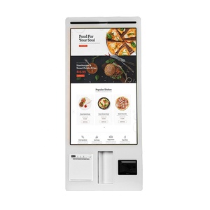 KFC Restaurant hd Interactive Screen 32inch Self Service Payment Kiosk <b>With</b> <b>Printer</b> <b>Scanner</b> and Camera Burger Self Service - Product Image 2