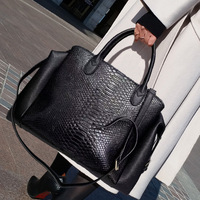 Bolso de Mano para Mujer, Diseño de Cocodrilo, para Documentos Oficiales, Gran Capacidad, Retro, con Múltiples Compartimentos, de Hombro o Cruzado