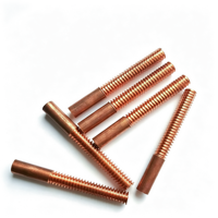 Électrode en cuivre pur à filetage métrique grossier, électrode à filetage pour moulage par électro-érosion, 50*75mm