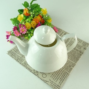 Fournisseur d'usine <span class=keywords><strong>SANBO</strong></span> STOCK – Vente rapide en gros de théières en céramique de porcelaine blanches, bon marché, en vrac, capacité 300 ml, écologiques - Product Image 4