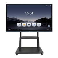 Regitech Ai Smart Board 65/75/86/98/100/105/110 Inci 4K 20-Titik Sentuh Interaktif Flat Panel Whiteboard untuk Ruang Kelas Kantor