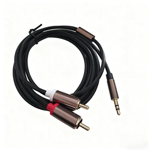 Nuevo conector auxiliar de 3,5mm macho <span class=keywords><strong>a</strong></span> <span class=keywords><strong>cable</strong></span> de audio estéreo 2RCA para iPod iPhone iPad 3M - Product Image 1