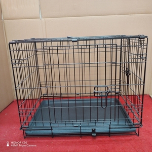 Vente en gros de caisses de voyage pliables en métal pour chiens approuvées par <span class=keywords><strong>iata</strong></span>, cages pour grands chiens en métal très résistants, tiroir en plastique - Product Image 5