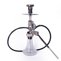 Kit de chicha en résine en forme de pistolet revolver, ensemble complet de chicha à une seule tige pour la décoration de bars et de fêtes à thème