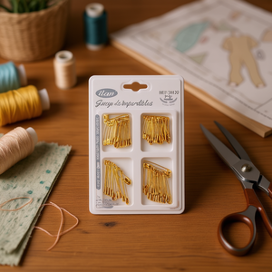 Spille di Sicurezza Assortite Dorate 80 Pezzi 2.8cm 3.2cm 3.8cm 4.4cm per Cucito e Artigianato - Product Image 3