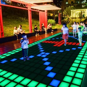 Led dans pisti Panel ile renkli Light Up dans kat işıklı interaktif Led ışık