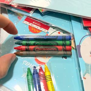 Crayons et livre de coloriage de Noël DIY pour la maternelle, style <span class=keywords><strong>dessin</strong></span> animé, pour stimuler la pensée créative, papier 10 pouces - Product Image 5