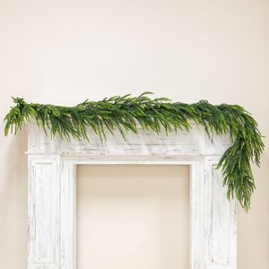 Planta de flores artificiales Navidad <span class=keywords><strong>Norfolk</strong></span> Pine Garland Real Touch Artificial Greenery Pine Vine Winter Decor Guirnaldas Vacaciones - Product Image 2