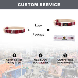 Umwelt freundliche Bio-Hunde halsbänder aus Hanf mit Schnell verschluss aus Kunststoff für große mittelgroße kleine Hunde 10 Farben auf Lager - Product Image 6