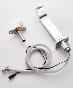 <span class=keywords><strong>Robinet</strong></span> de salle de bain mural à capteur automatique, <span class=keywords><strong>robinet</strong></span> de lavabo sans contact chromé avec valve en céramique pour usage commercial et hôtelier - Product Image 6