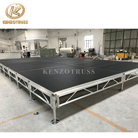 Structure modulaire d'événementielle de haute qualité 4x8 pieds, plateforme de scène événementielle à assembler