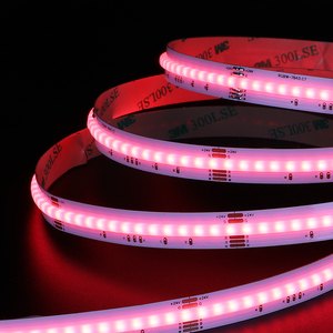 Bande LED COB RGB haute densité de 7,15 cm, 784D/M, DC24V, 19W/M, PCB de 12 mm de large, dimmable, multicolore, lumière ambiante blanche - Product Image 6