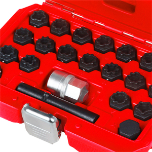 22pcs Anti-Theft Screw Sleeve <strong>Removal</strong> Install Socket <strong>Wheel</strong> Lock Lug <strong>Nut</strong> <strong>Locking</strong> Key Socket Set for BMW - Product Image 4