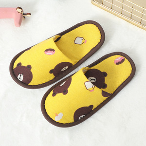 Summer New Disposable <strong>Slippers</strong> Anti-Slip Disposable <strong>Slippers</strong> Hotel Fashion and Comfortable Canvas Soft Sole <strong>Slippers</strong> - Product Image 3