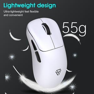 Ratón inalámbrico para juegos Vortex, 55 g, 7 botones, Bluetooth de tres modos, fotoeléctrico con cable, 120x65x40 mm - Product Image 2