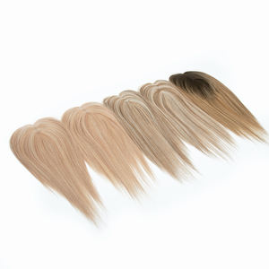 Listo para enviar: Topper de cabello con cutícula alineada, base de seda con raya libre y trama, para mujer - Product Image 6