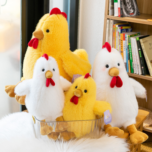 Juguetes de Peluche de Pollo Divertidos y Adorables, Juguetes de Animales de <span class=keywords><strong>Granja</strong></span> Suaves, Juguetes de Peluche para Niños, Regalos de Cumpleaños - Product Image 1