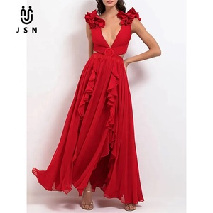 JSN Customize Luxury Swimwear&amp;beachwear Ruffled Straps Design <strong>Swimsuit</strong> <strong>Women</strong> Swimwear Cover up <strong>Skirt</strong> Bikini Digital Print Adults - Product Image 2