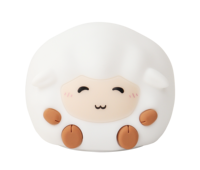 Lampe de chevet LED SMD 7 couleurs au design animalier mignon OEM, rechargeable, en silicone souple et sûr, veilleuse pour chambre d'enfant