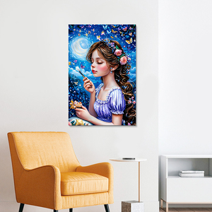 Kit Mosaico Pittura Diamante 5D Fai da Te: Ritratto Artistico Moderno Personalizzato Dipinto <span class=keywords><strong>a</strong></span> Mano con Perline Quadrate e Rotonde, Ricamo <span class=keywords><strong>a</strong></span> <span class=keywords><strong>Punto</strong></span> <span class=keywords><strong>Croce</strong></span>, Regalo Perfetto - Product Image 3