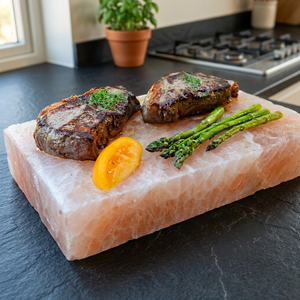 Premium Quality Wholesale Refined Round Himalayan Salt Cooking Slab Stainless Steel <b>BBQ</b> <b>Grill</b> Rack - Product Image 1
