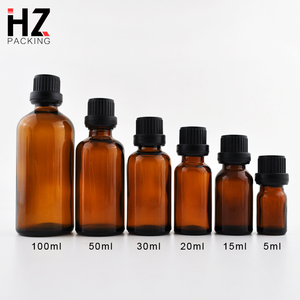 Bouteilles compte-gouttes en verre rondes de 15 ml et 20 ml pour huiles essentielles, avec couvercle inviolable, échantillon gratuit, personnalisables, vente chaude - Product Image 6