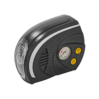 Gonfleur de pneus de voiture portable 12V ABS haute pression 100PSI Compresseur d'air 5 lumières LED Moniteur de pression des pneus Gonflage rapide pour