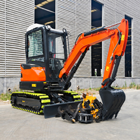 Mini Excavator 3.5 Ton 2 Ton 1 Ton Mesin Kubota EPA Penggali Kebun Pertanian Rumah Tangga Excavator Kecil Harga Mini Excavator Crawler