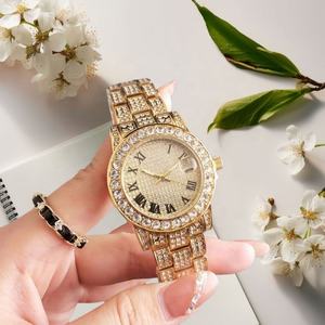 Montres de créateurs de marques célèbres pour femmes, montre en argent avec strass, cadran à chiffres romains, bracelet en acier inoxydable, date, montre de luxe - Product Image 3