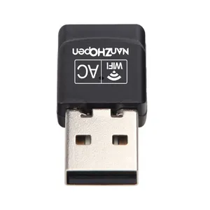 600Mbps Wifi güvenlik cihazı Mini USB Wifi ZP-600M kablosuz ağ adaptörü 802.11ac Dual Band 2.4G 5.8G USB Wifi adaptörü masaüstü için