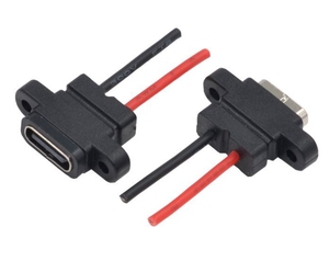 Connecteur <span class=keywords><strong>USB</strong></span> Type C à verrouillage par vis noire Câble de charge Câble d'extension de prise <span class=keywords><strong>USB</strong></span> C à montage sur panneau - Product Image 6