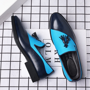 Nouvelles chaussures habillées classiques pour hommes, grandes tailles, chaussures décontractées à enfiler, chaussures plates en cuir pour mariage et soirée - Product Image 3