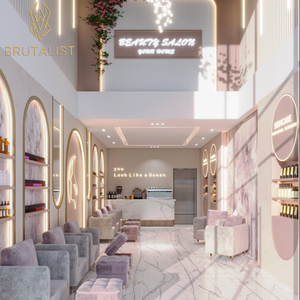 Customizable Wood Cosmetic Display Cabinet for Perfume and Wig Furniture Showcase for Beauty Stores - Product Image 5