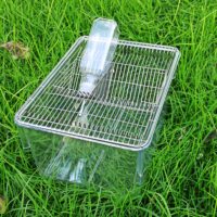 Cage d'élevage de rats transparente PC souris rongeurs fond amovible Cage d'élevage de rats de laboratoire