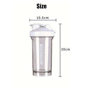 شعار مخصص خالٍ من BPA ، بخلاط بلاستيكي شفاف ، شاكر بروتين زجاجة شاكر مع شعار - Product Image 3