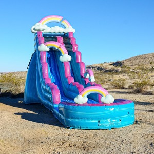 Trampoline sautant extérieur bon marché en PVC Équipement de parc gonflable d'amusement intérieur Château sautant gonflable Toboggan sec - Product Image 2
