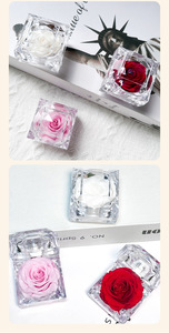 Scatola <span class=keywords><strong>per</strong></span> Anelli in Acrilico con Fiori e Rose Eterne - <span class=keywords><strong>Regalo</strong></span> di <span class=keywords><strong>San</strong></span> <span class=keywords><strong>Valentino</strong></span> <span class=keywords><strong>per</strong></span> la Tua Moglie nel Giorno del Suo Compleanno - Product Image 6