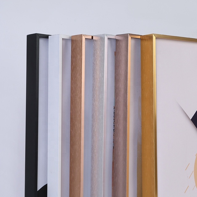 4 Color A0 A1 A2 A3 A4 8X10 11X14 Inch Metal Aluminum Alloy Photo Picture Frame with Glass or Plexiglass
