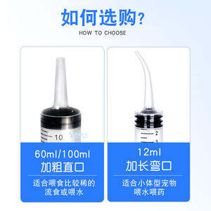 Jeringa para gatos, alimentador de agua, herramienta de alimentación veterinaria de plástico de 12 ml para mascotas, operación manual - Product Image 5