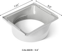 Connecteur de tuyau d'évacuation d'air portable de 5,9 pouces, raccord de tuyau de climatiseur, adaptateur de fenêtre, accessoires