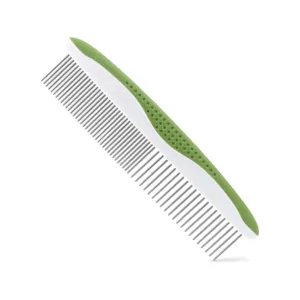 Eco-Friendly Green Stainless pet supplies grooming steel hair metal comb