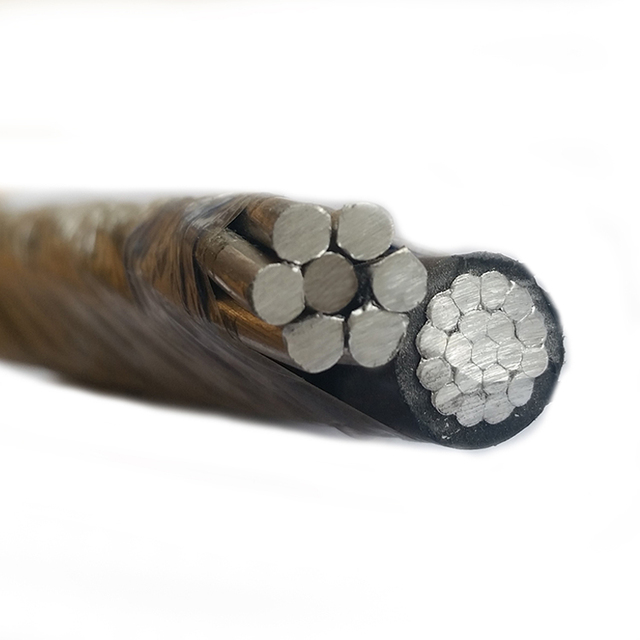 AAC AAAC ACSR Conductor XLPE Insulated Aerial Bundled Overhead Duplex Aluminium Cable 6 AWG