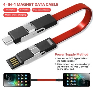 Cable de carga USB magnético <span class=keywords><strong>OTG</strong></span> 4 en 1 Cable de carga rápida 3A Cable multifunción USB tipo C <span class=keywords><strong>para</strong></span> teléfonos móviles - Product Image 3