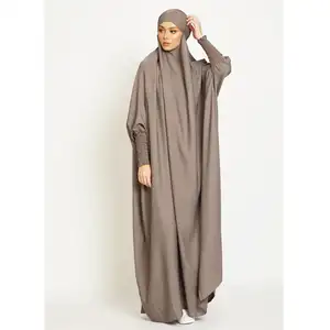 Instant Overhead Sjaal Islamitische Kleding Moslim Tulband Effen Gebedskleed Lange Jilbab Gebedskleed Abaya Vrouwen