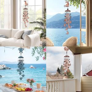 Campanas de Viento Metálicas con Diseño de Animales, Adorno Colgante para Exteriores, Decoración del Hogar, Regalo de Cumpleaños y de Inauguración de Casa - Product Image 6