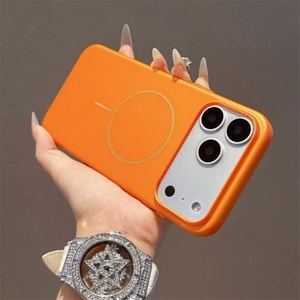 เคสแม่เหล็กแบบบางพิเศษคุณภาพสูงสำหรับ iPhone 17 Pro Max 14 15 16 Plus 17Air พร้อมปุ่มโลหะ ป้องกันแรงกระแทก ฝาหลังแข็ง - Product Image 1