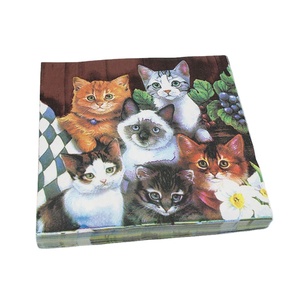 <span class=keywords><strong>Tovaglioli</strong></span> di carta con stampa di gatto <span class=keywords><strong>tovaglioli</strong></span> di carta per cena Temi di animali domestici Shabby Chic servilleas <span class=keywords><strong>tovaglioli</strong></span> <span class=keywords><strong>Decoupage</strong></span> - Product Image 2