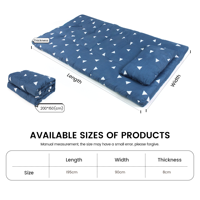 Solution de sommeil d'urgence matelassée isolée tout-en-un pour les voyages, y compris l'espace Couverture Serviette de bain Oreiller pliable